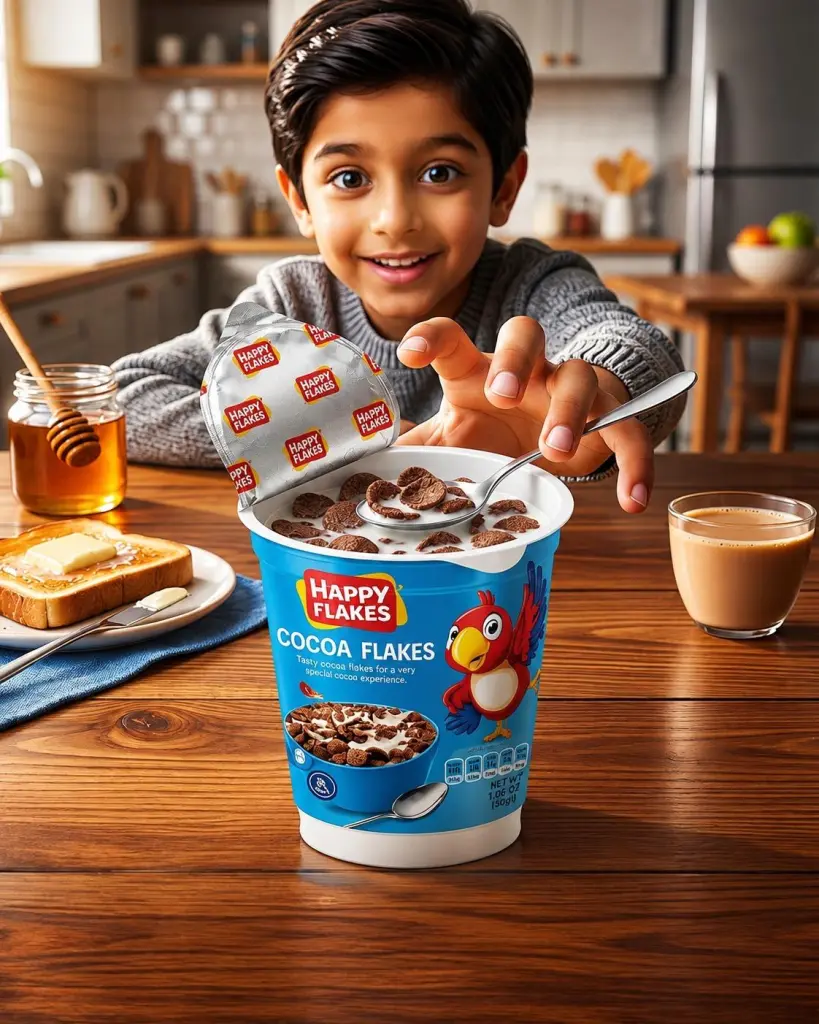 Happy Flakes Cocoa Balls cup