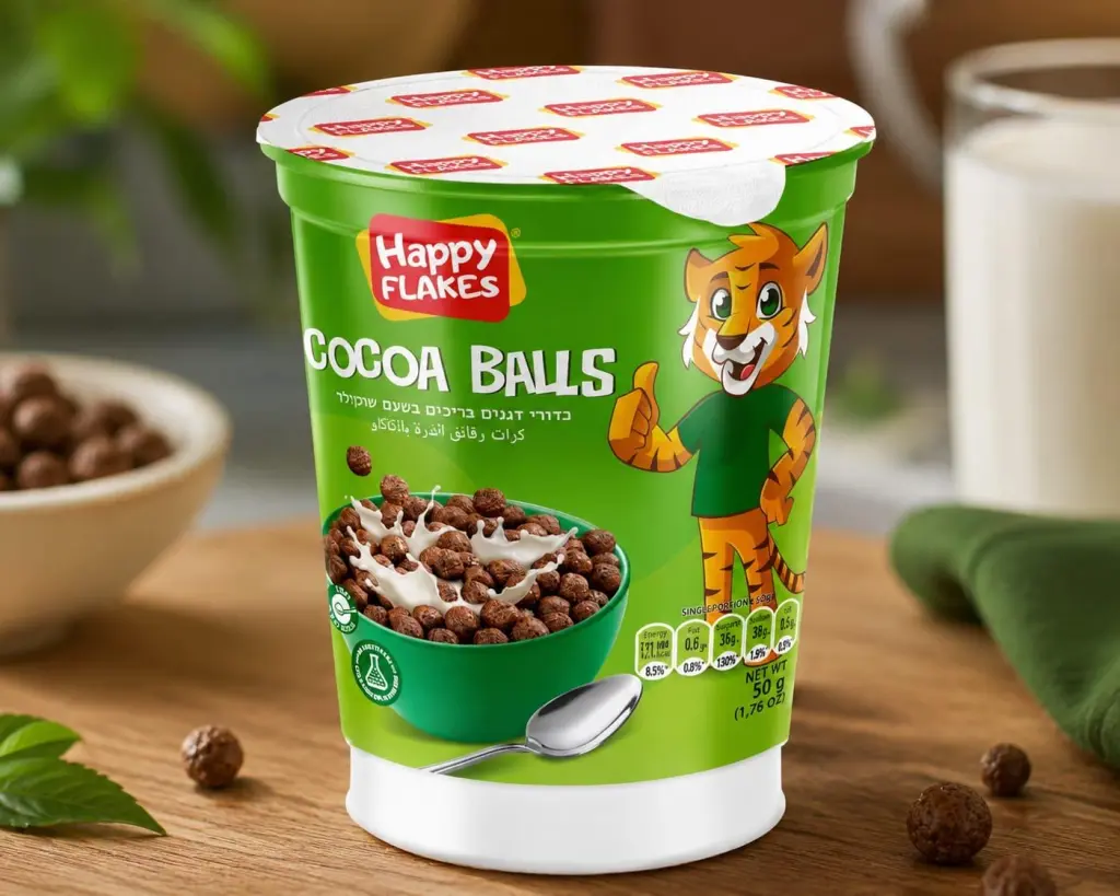 Happy Flakes Cocoa Balls cup