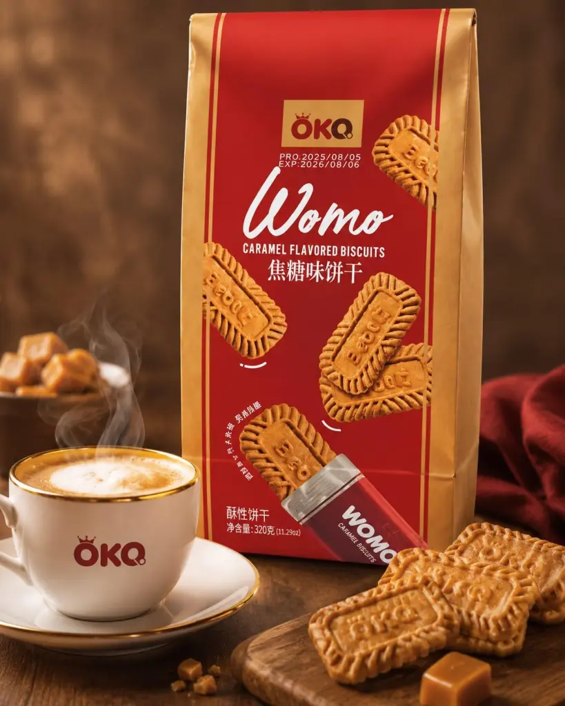 Wafer biscuits with coffee